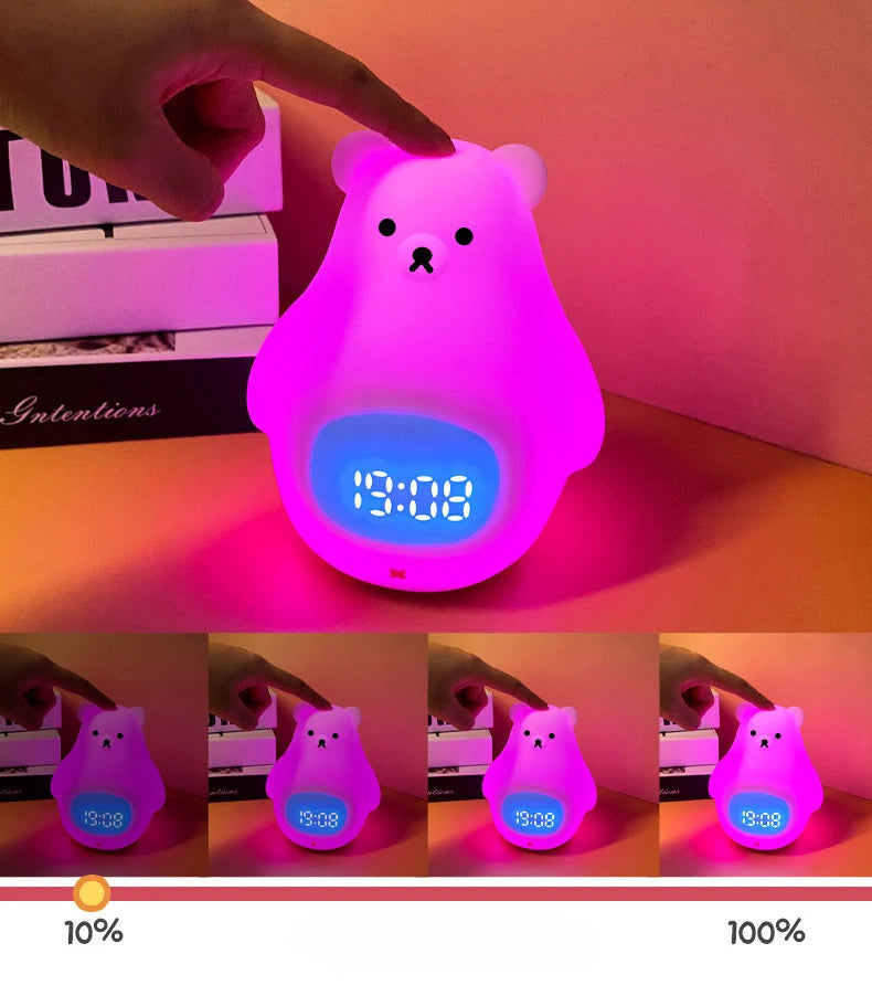 Réveil Veilleuse Ours