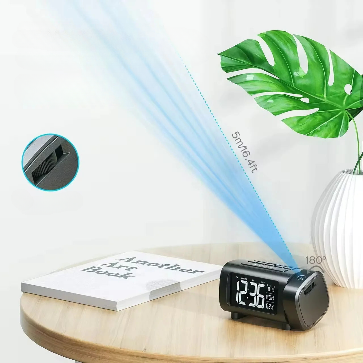 Radio Réveil Projecteur Heure