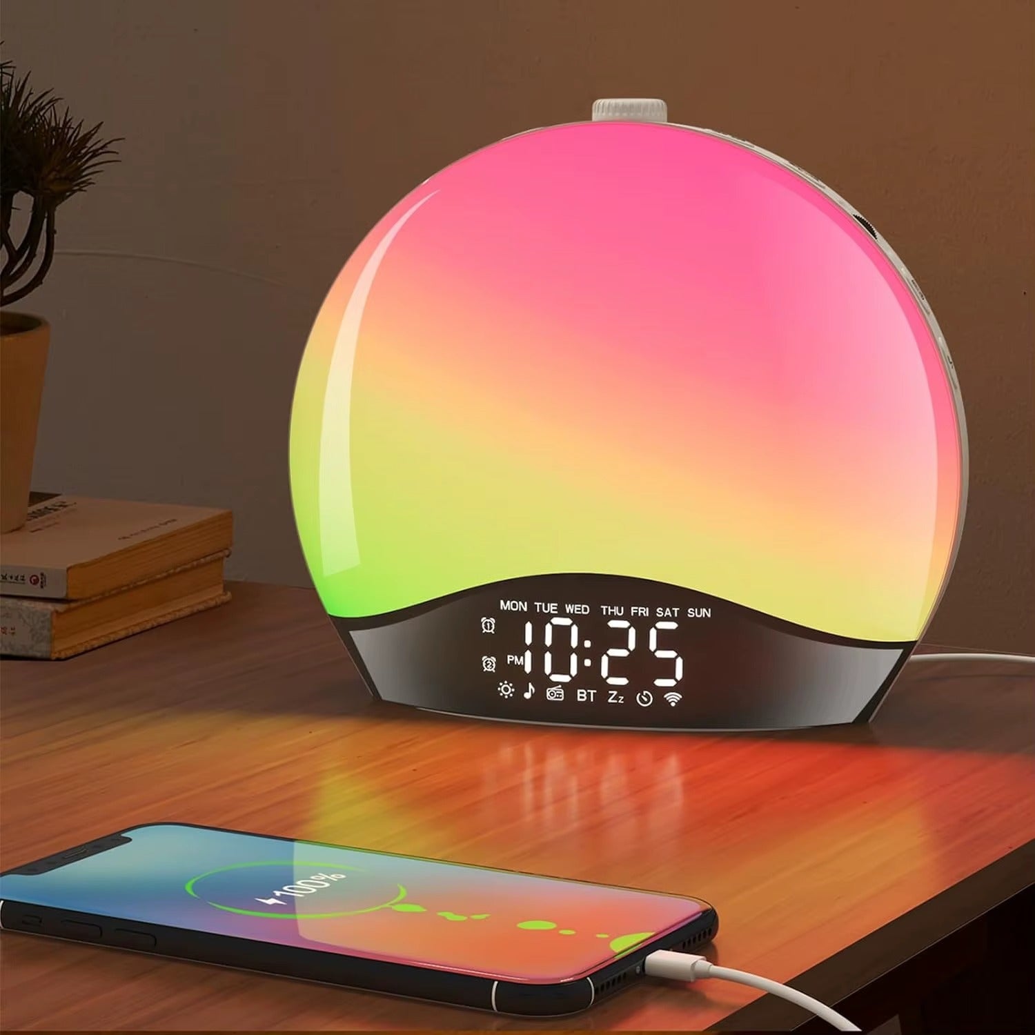 Radio Réveil Connecté Lumineux