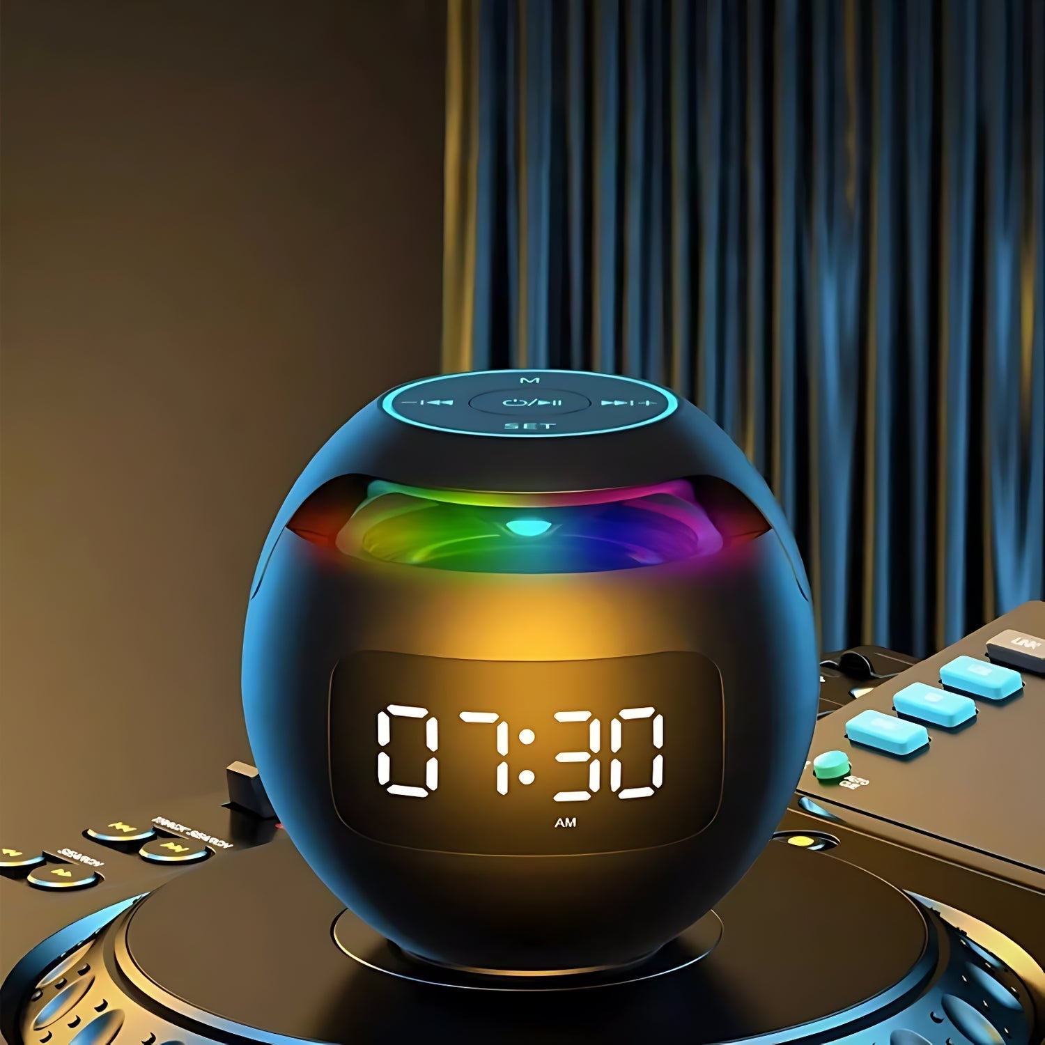 Radio Réveil Connecté Avec Fonction Lumineuse