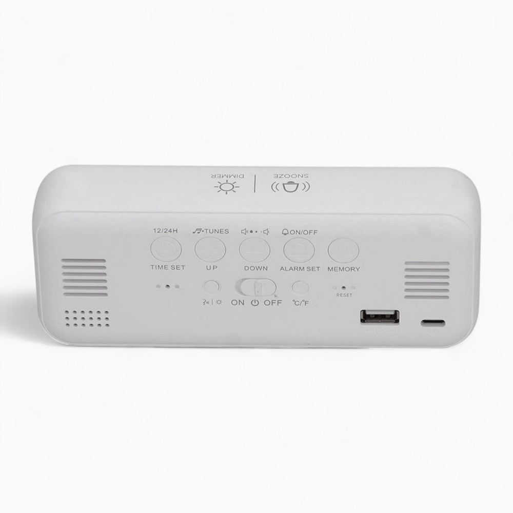 Réveil Digital Blanc
