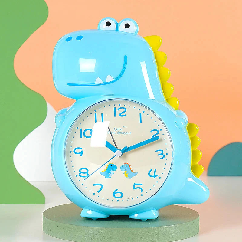 Réveil Dinosaure Analogique Bleu