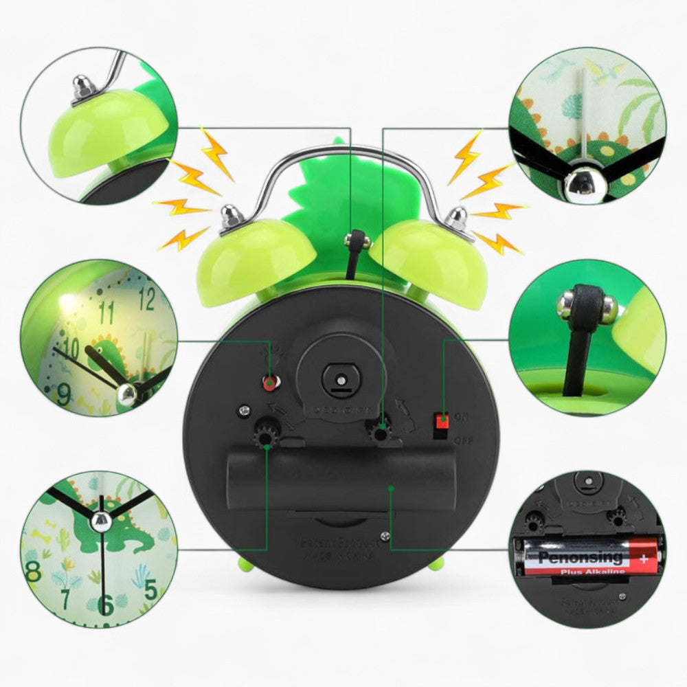 Réveil Dinosaure Vert