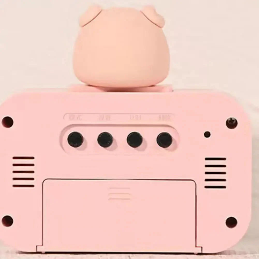 Réveil Cochon Rose