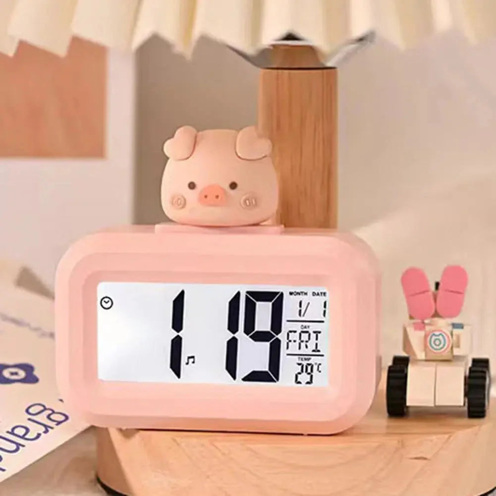 Réveil Cochon Rose