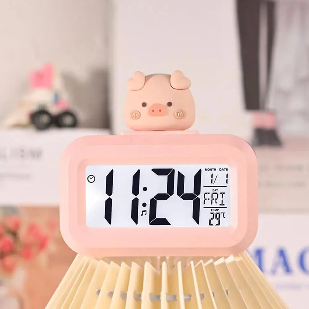 Réveil Cochon Rose