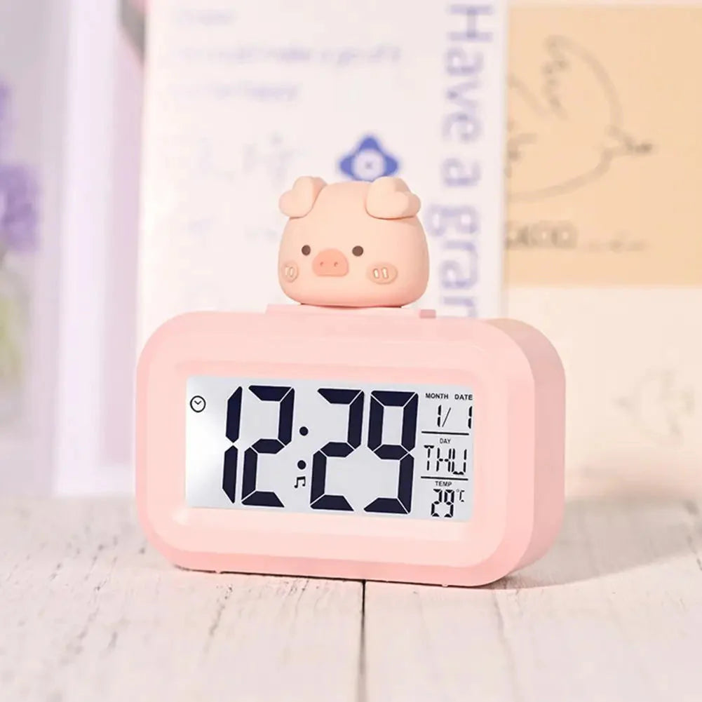 Réveil Cochon Rose