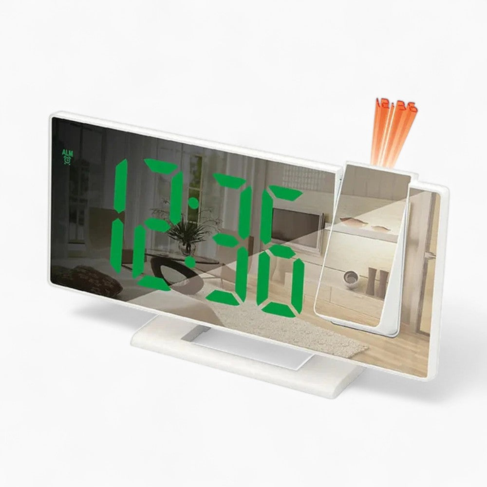 Réveil Projecteur Blanc