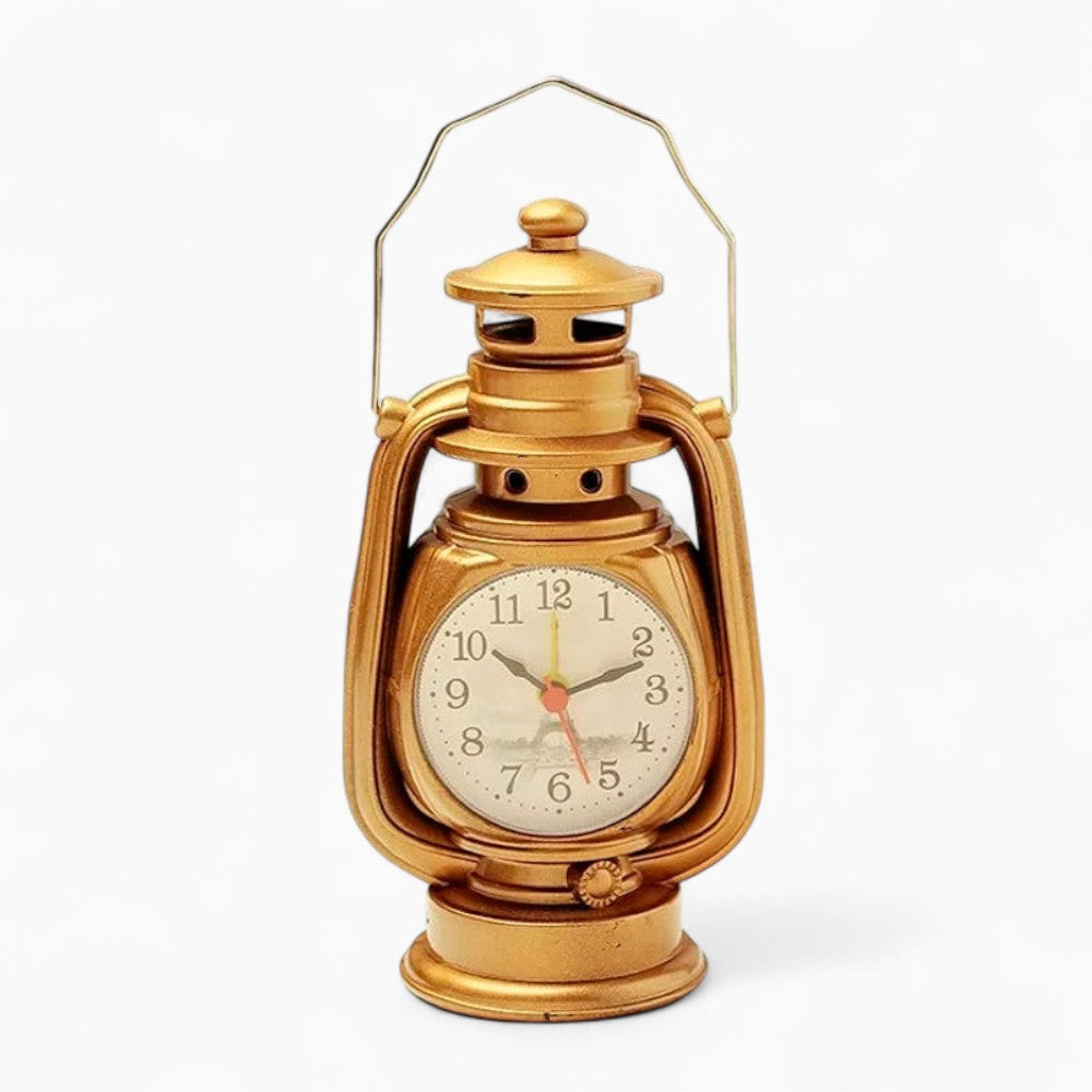 Réveil Vintage En Métal Lampe À Huile