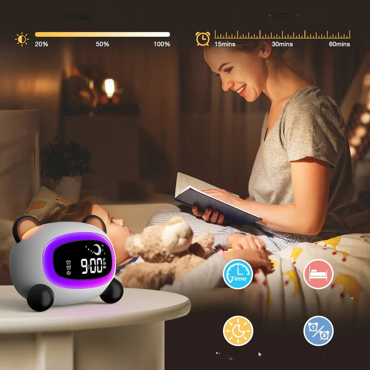 Réveil Enfant Panda