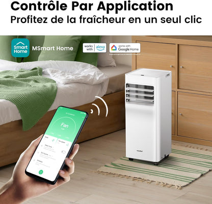 Comfee Breezy Cool 2.0 climatiseur mobile connecté 7000 BTU 2,0 kW 3-en-1, R290, app, 25 m²
