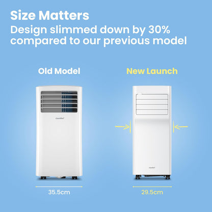 Comfee Breezy Cool 2.6  climatiseur mobile connecté 9000 BTU 2,6 kW 3-en-1, R290, app, 33 m²