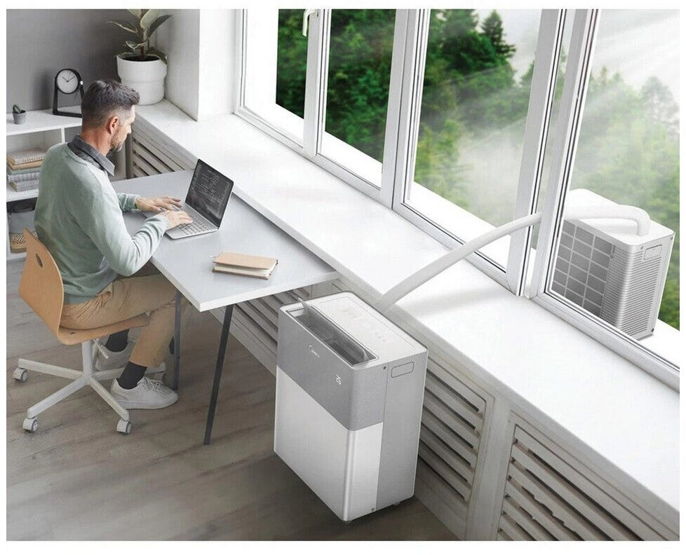 Midea PortaSplit — climatiseur split mobile réversible 12000 BTU 3,5 kW 4-en-1, WiFi, jusqu'à 42 m²