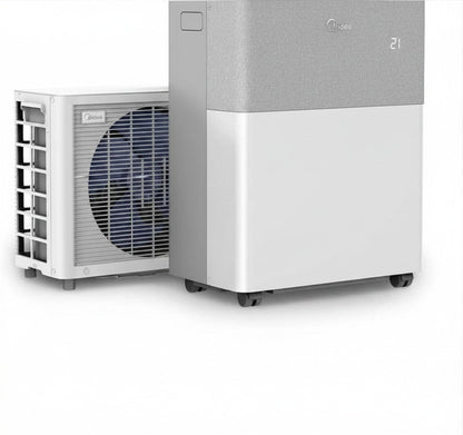 Midea PortaSplit — climatiseur split mobile réversible 12000 BTU 3,5 kW 4-en-1, WiFi, jusqu'à 42 m²