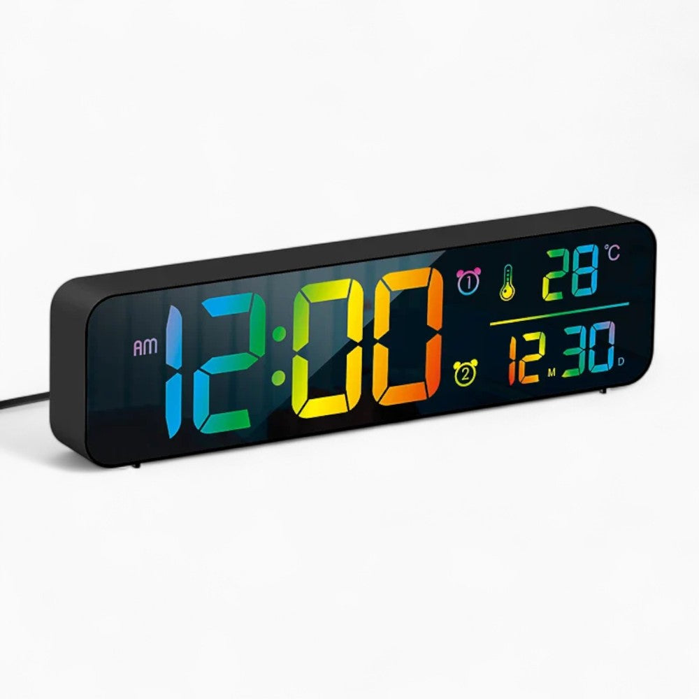 Digitaler Wecker mit zwei Alarmen