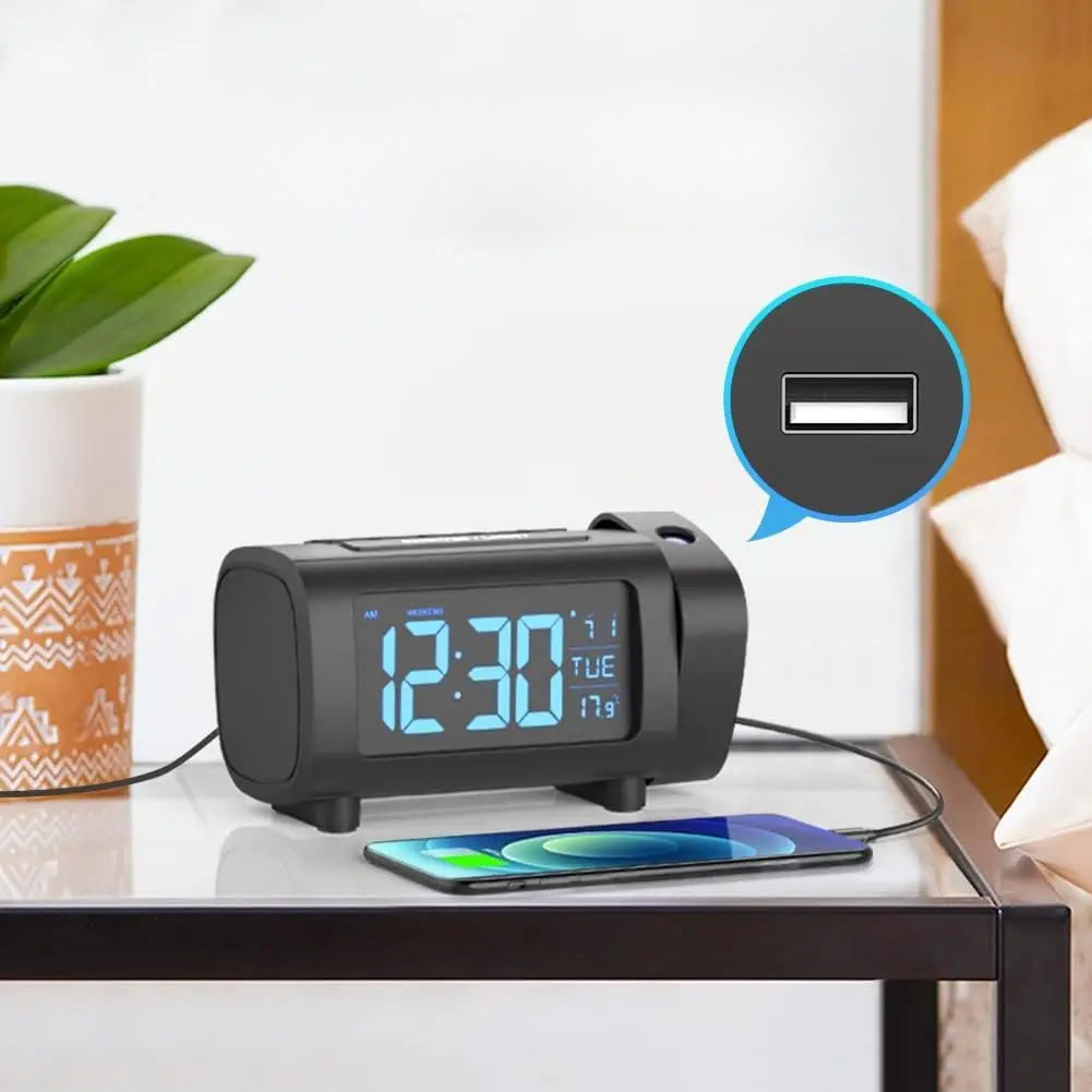 Radio Réveil Projecteur Heure