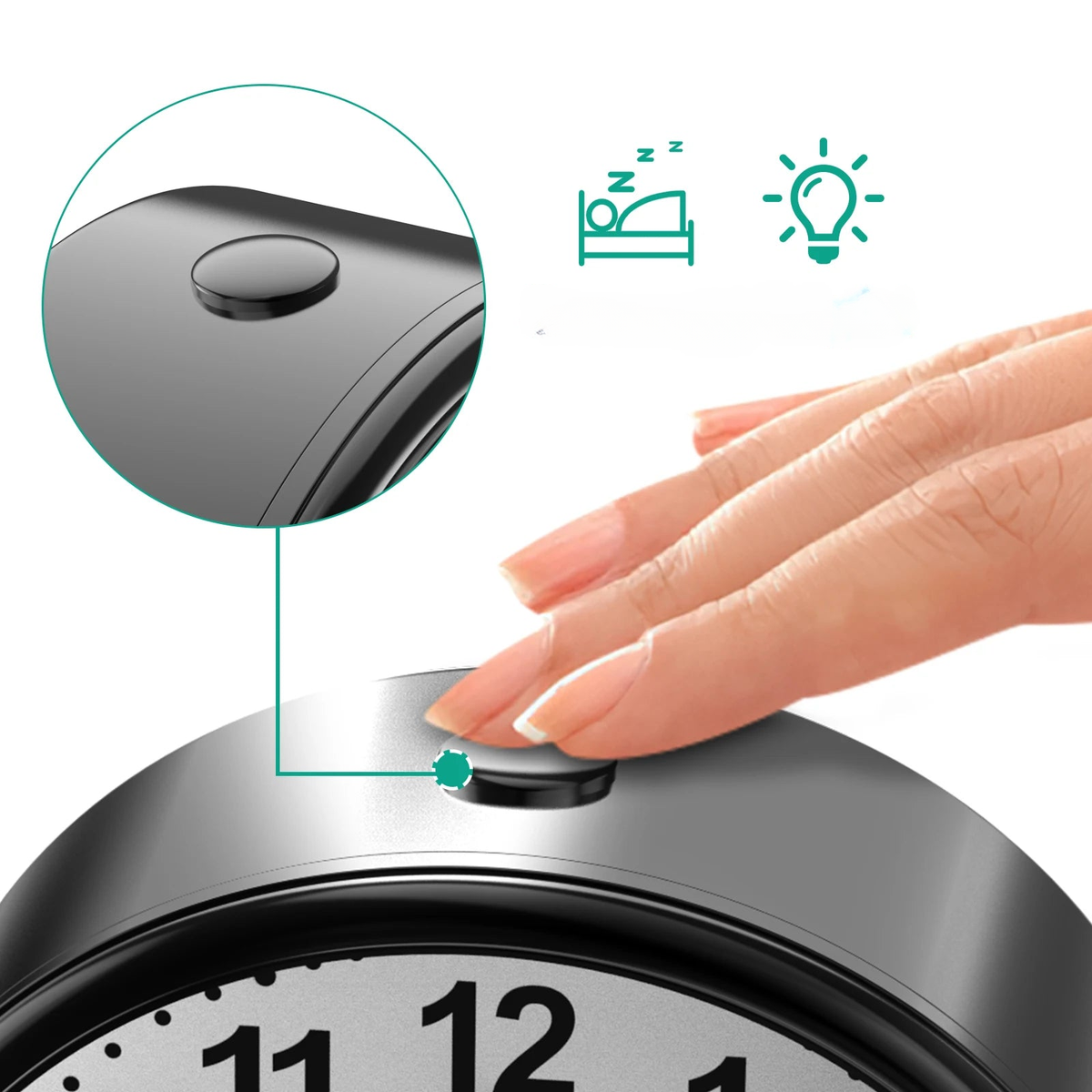 Petit Réveil À Pile Analogique