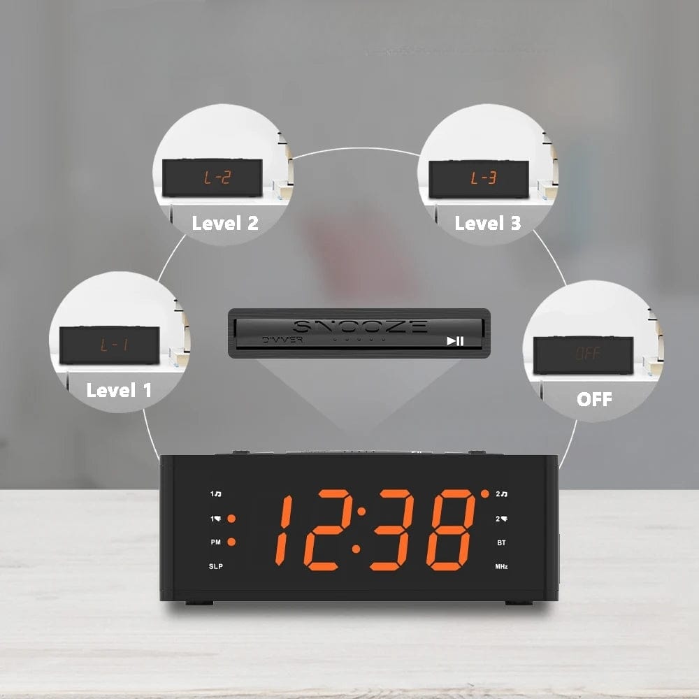 Radio Réveil Gros Chiffres