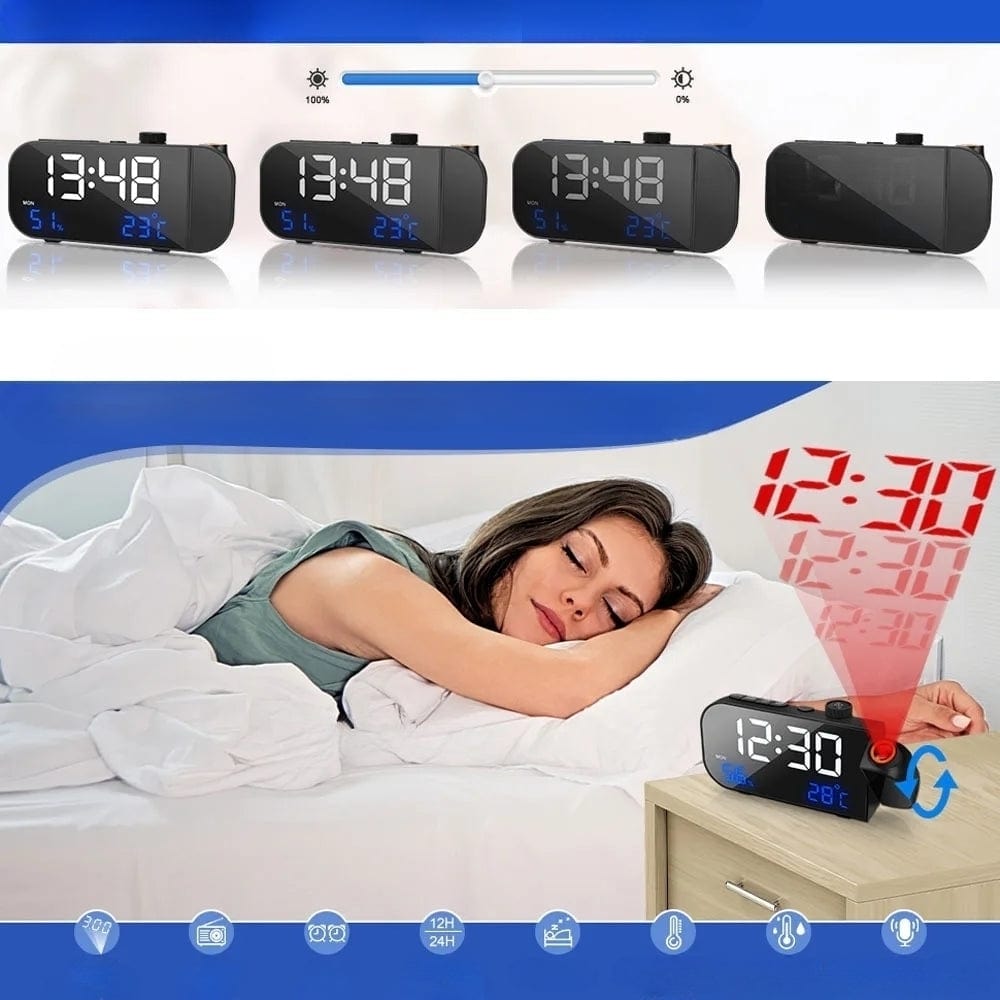 Radio Réveil Projecteur Secteur