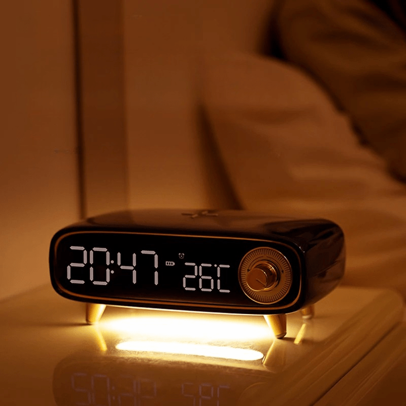 Réveil Chargeur Induction Bluetooth