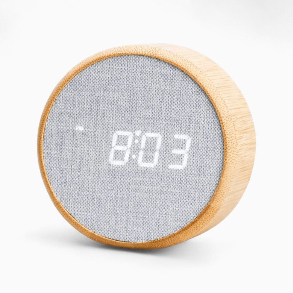 Réveil Digital Bois Led