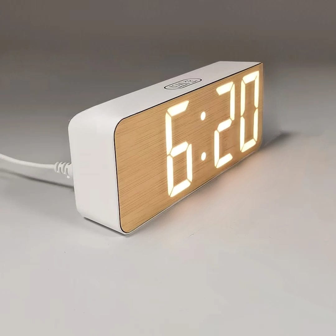 Réveil Digital En Bois