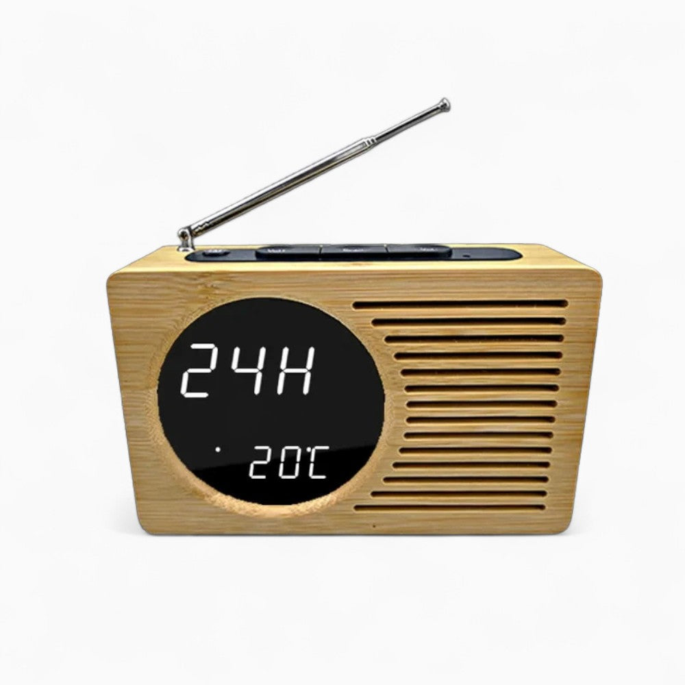 Radio Réveil Bois