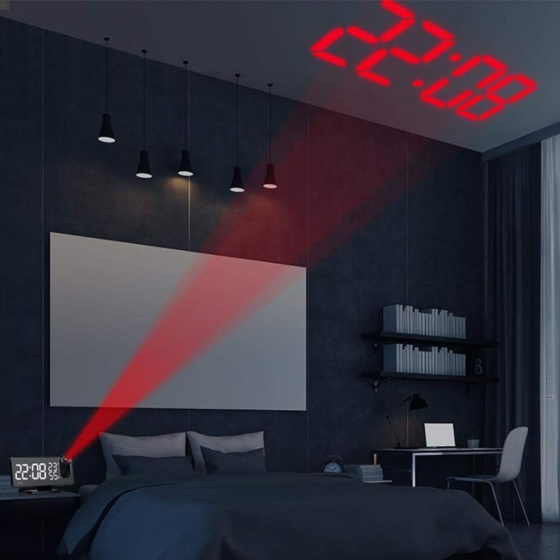 Radio Réveil Projecteur et Température