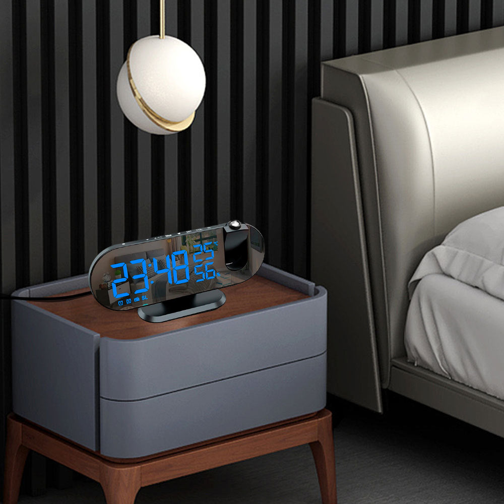Radio Réveil Projecteur Avec Miroir