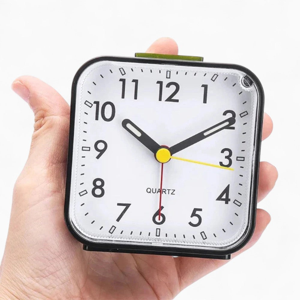 Geräuschloser Wecker mit Batterie