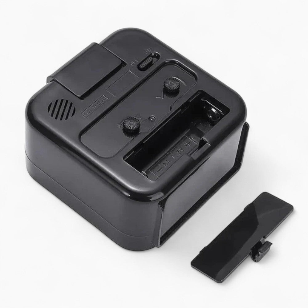 Geräuschloser Wecker mit Batterie