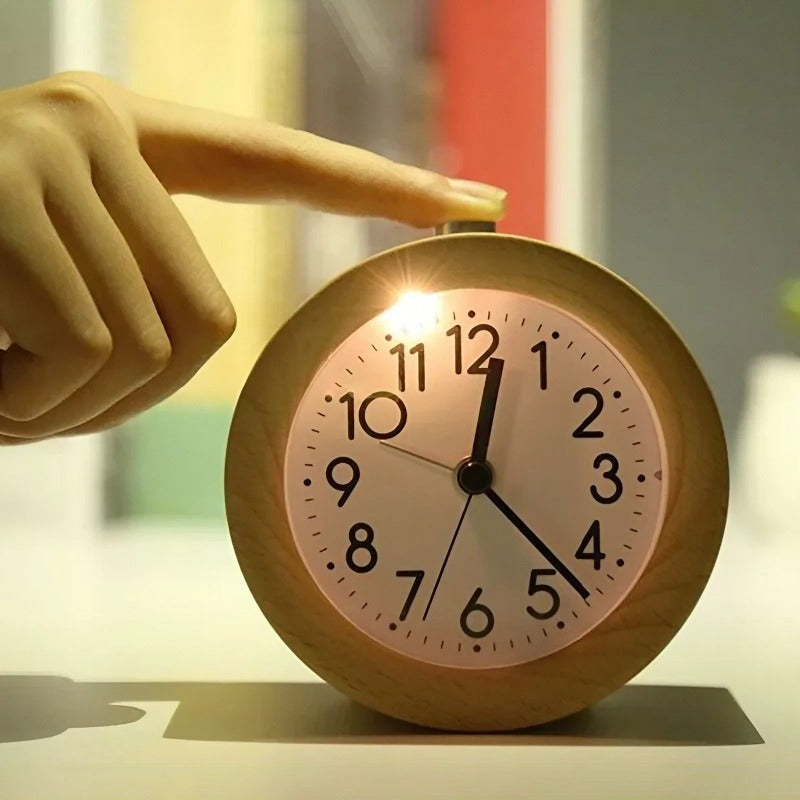 Wecker Holz Uhr