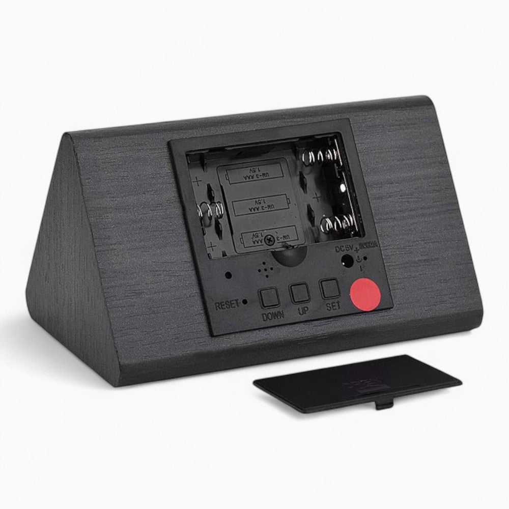 Wecker Holz Schwarz