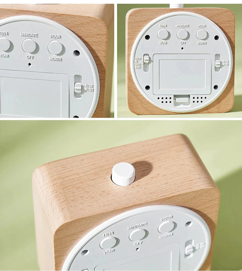 Réveil Bois Numérique