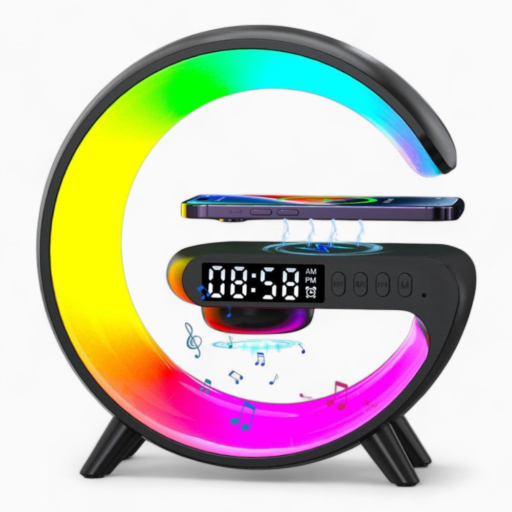 Réveil Chargeur Induction Lampe