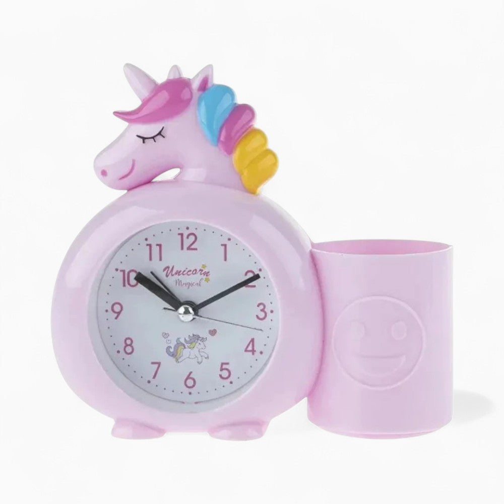 Wecker Einhorn Stiftehalter