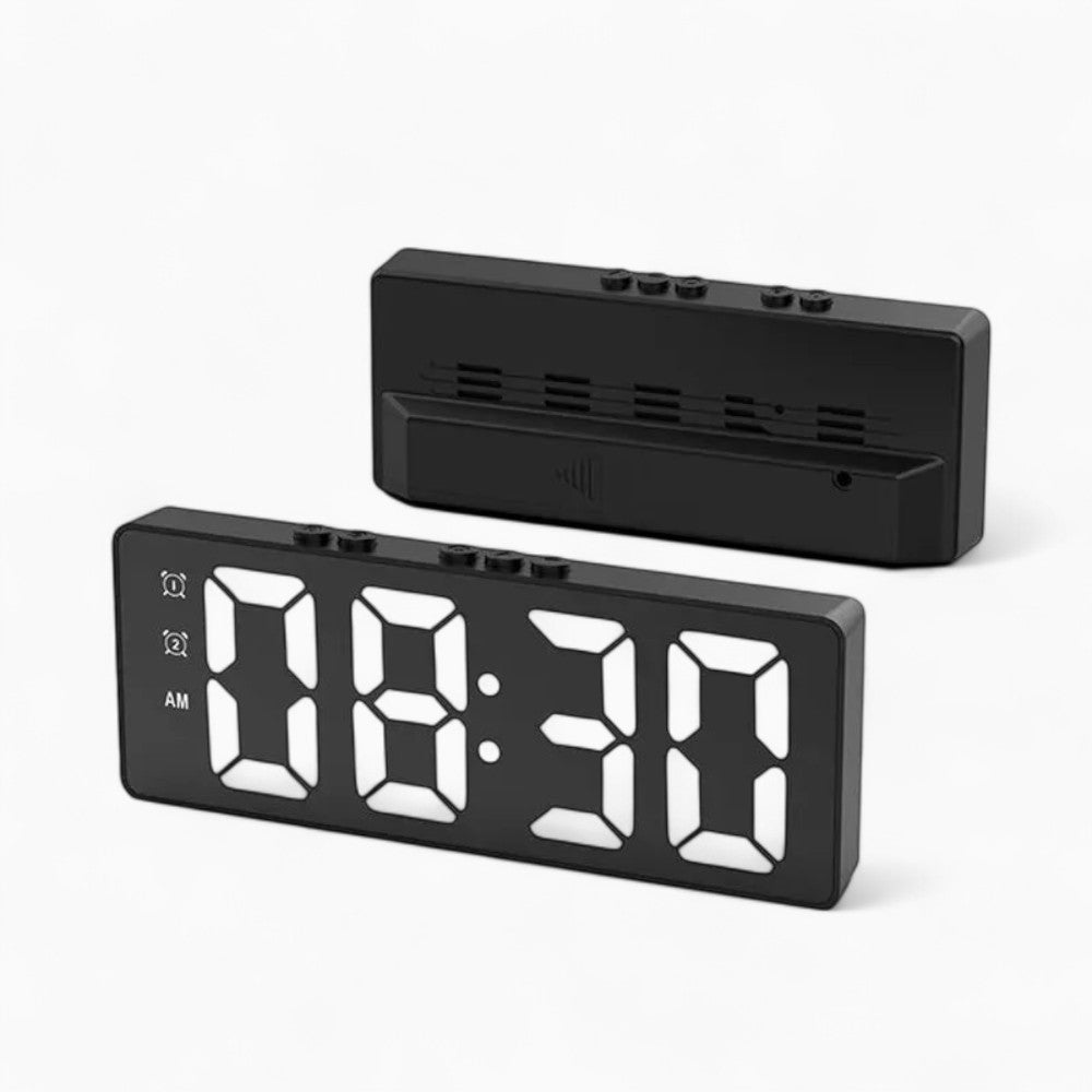 Leuchtender Wecker mit Batterien