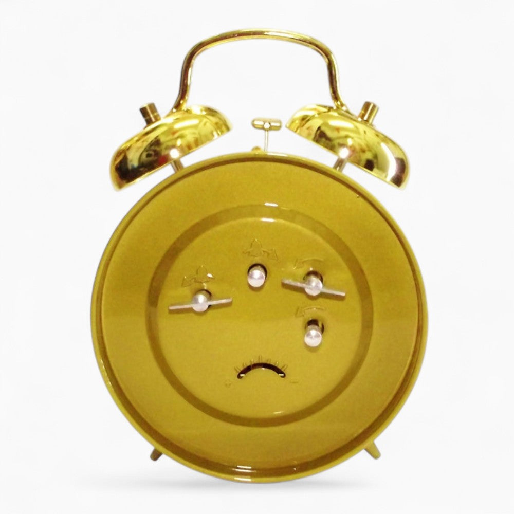 Vintage Mechanischer Wecker Gold