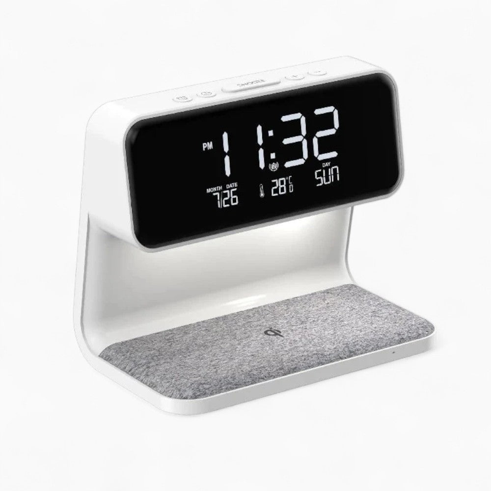 Digitaler Wecker mit kabellosem Ladegerät