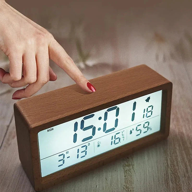 Holz Digitalwecker