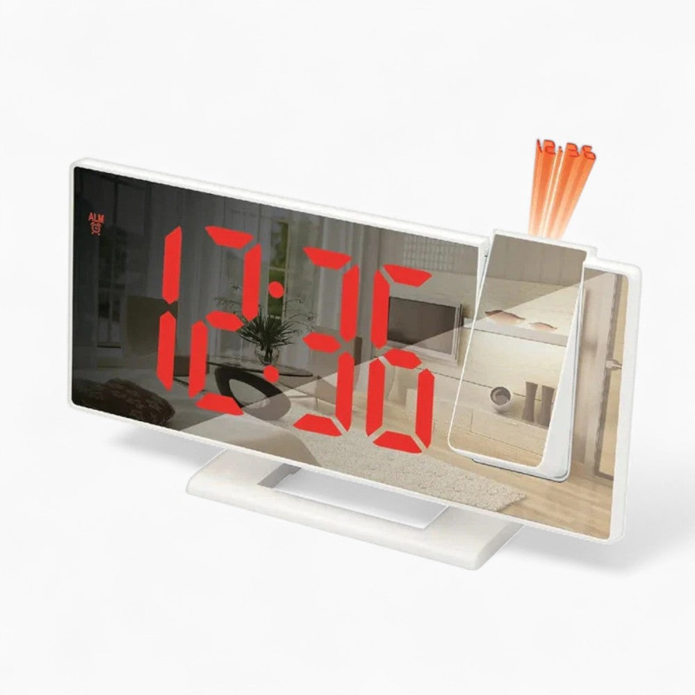 Réveil Projecteur Blanc