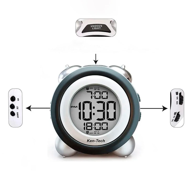 Réveil Simple Design Sonne Fort