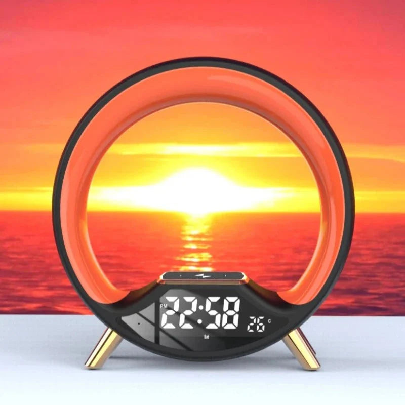 Runder Wecker mit Sonnenaufgangssimulation