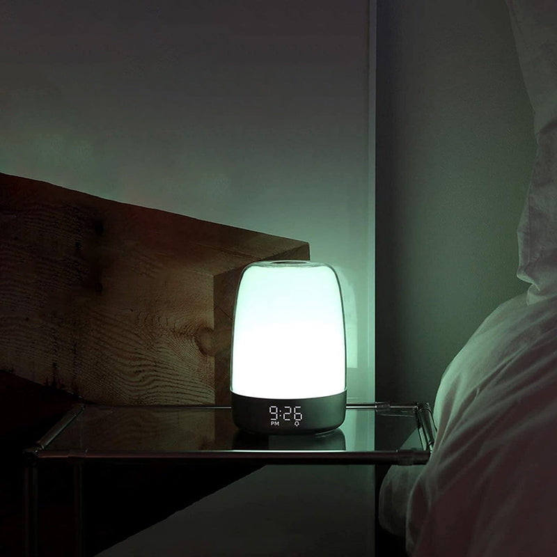 Wecker mit Sonnenaufgangssimulation und Lampe