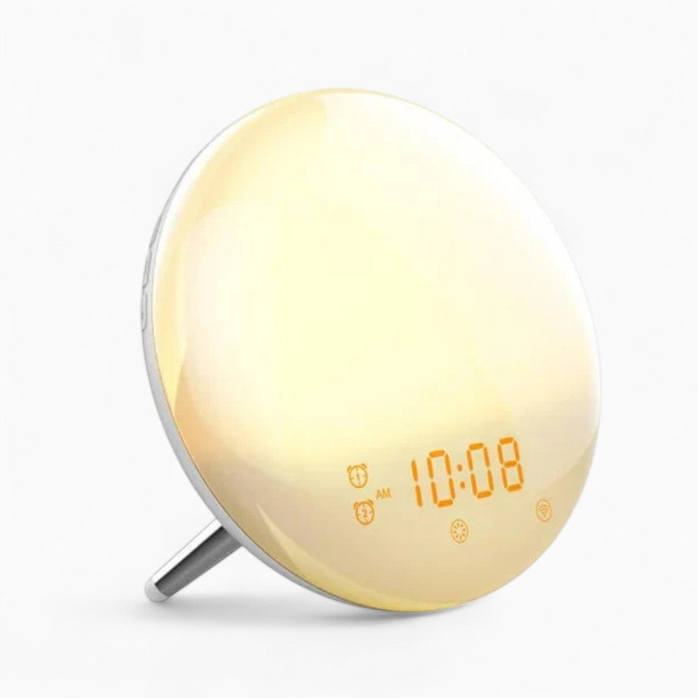 Wecker mit Sonnenaufgangssimulation und USB-Anschluss