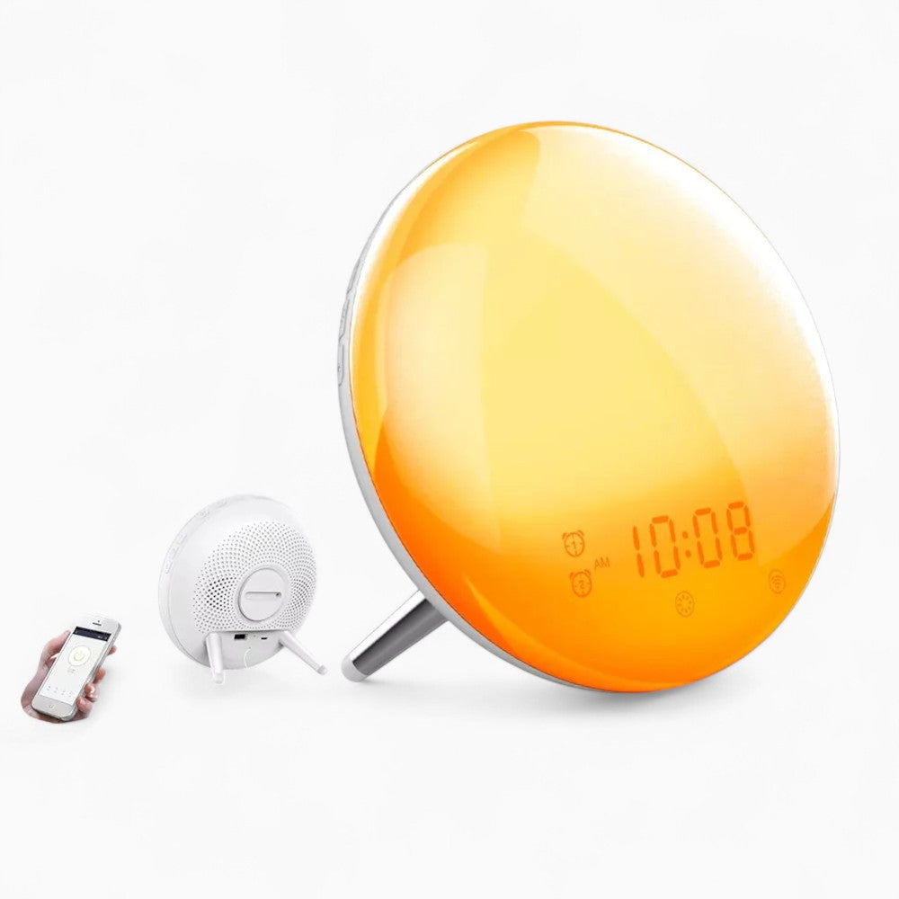 Wecker mit Sonnenaufgangssimulation und USB-Anschluss