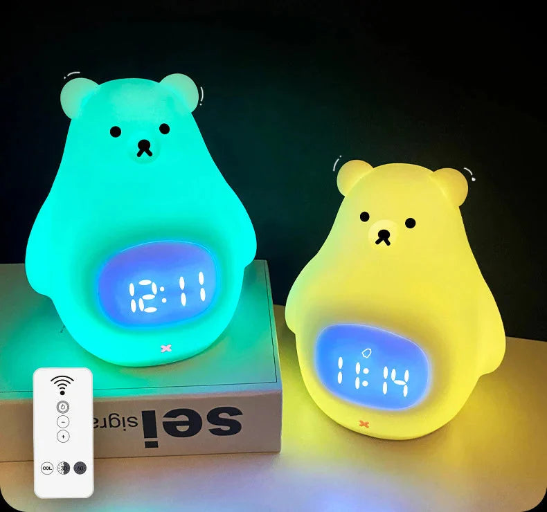 Réveil Veilleuse Ours